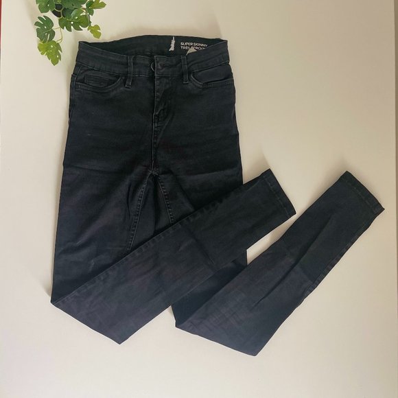 🌸 Women's Super Skinny Black Jeans - Picture 2 of 2
